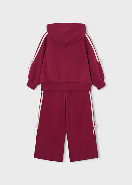 Mayoral Tracksuit with Bows - Cherry