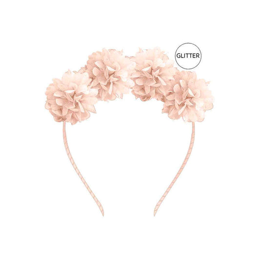 Mayoral Tulle Flower Headband - Blossom Pink