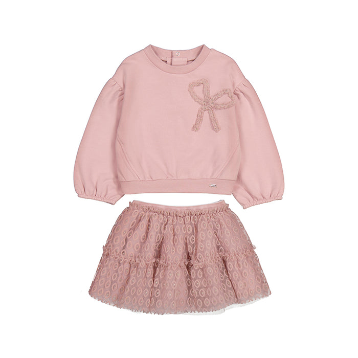 Mayoral Tulle Skirt Set - Crystal