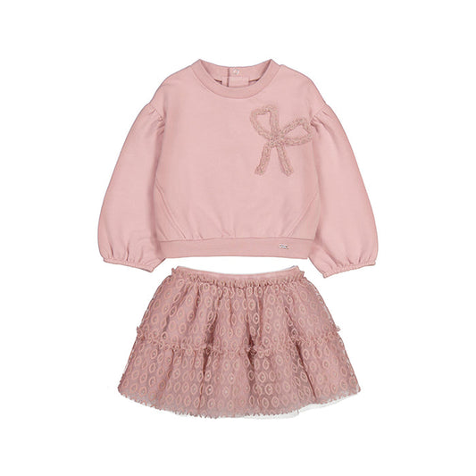 Mayoral Tulle Skirt Set - Crystal