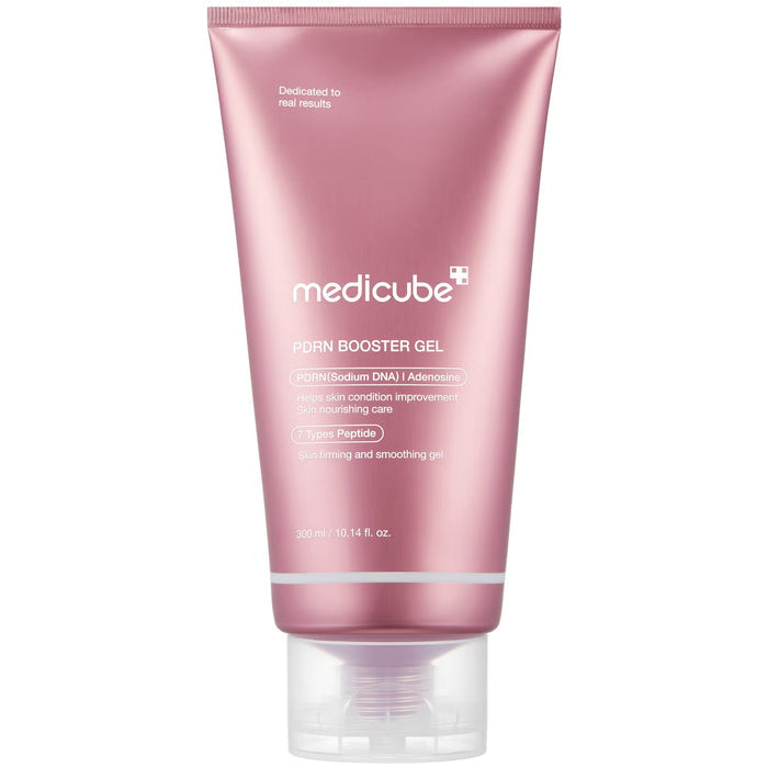 Medicube PDRN Booster Gel 300ml, a moisturizing lotion with PDRN for skin nourishment and hydration.
