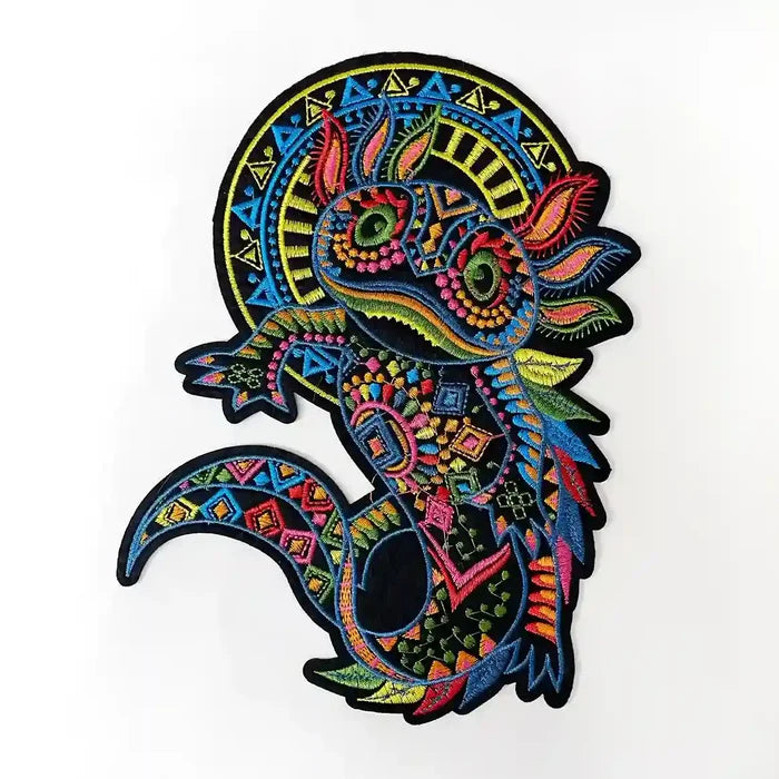Mexican Folk Art Axolotl Design