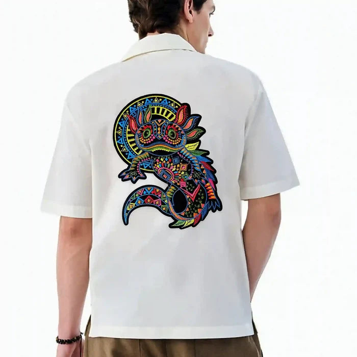 Mexican Folk Art Axolotl Design