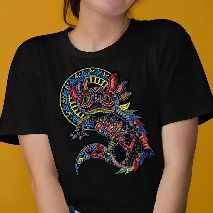 Mexican Folk Art Axolotl Design