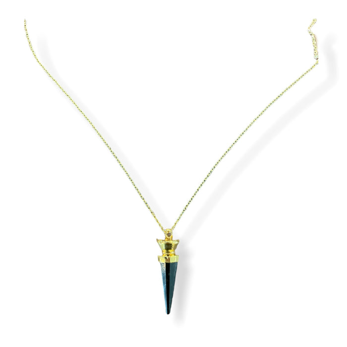 Mini Semiprecious Pendulum Necklace