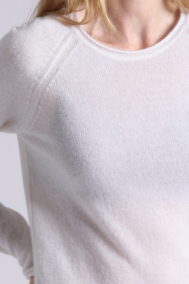 Minnie Rose Raglan Crew with Rolled Trims