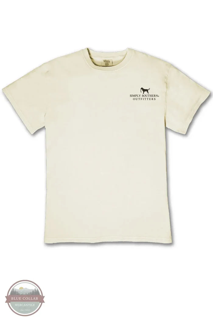 Simply Southern MN-MINWASH-ONLY-BONE Men's "Fan's Only" Backwoods Edition T-Shirt front image with pocket imprint