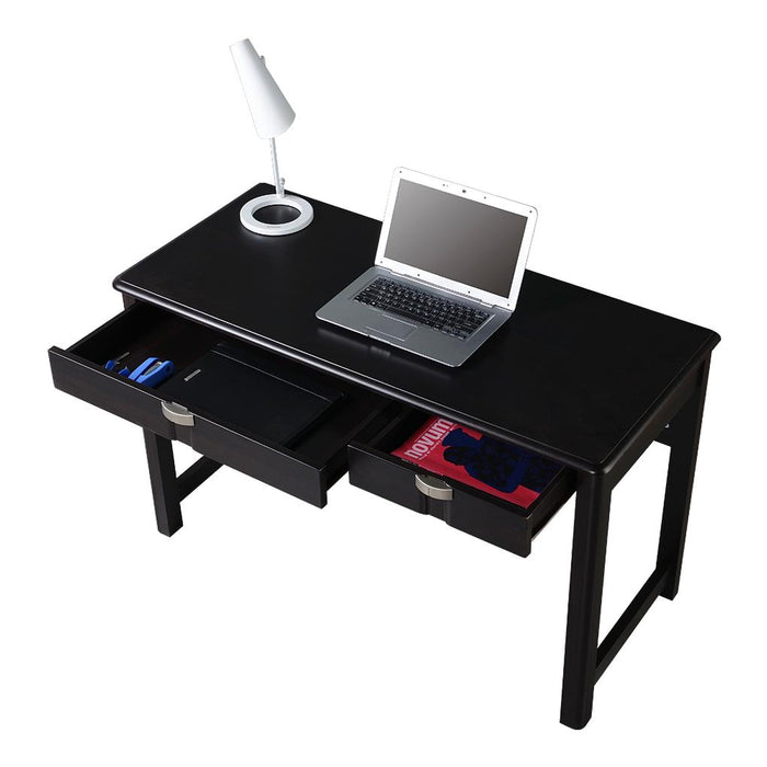 Modern Design Contemporary Workstation Desk - Espresso Black
