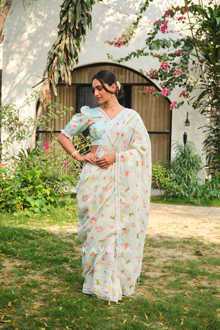 Morning dew sari