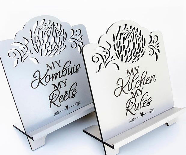 'My Kitchen My Rules' Protea Cook Book Stand