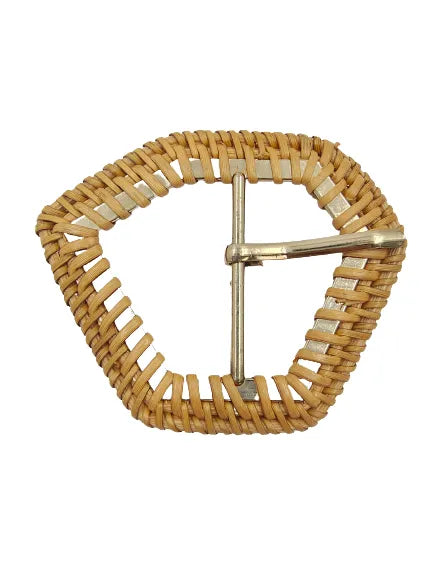 Hexagon Raffia Buckle