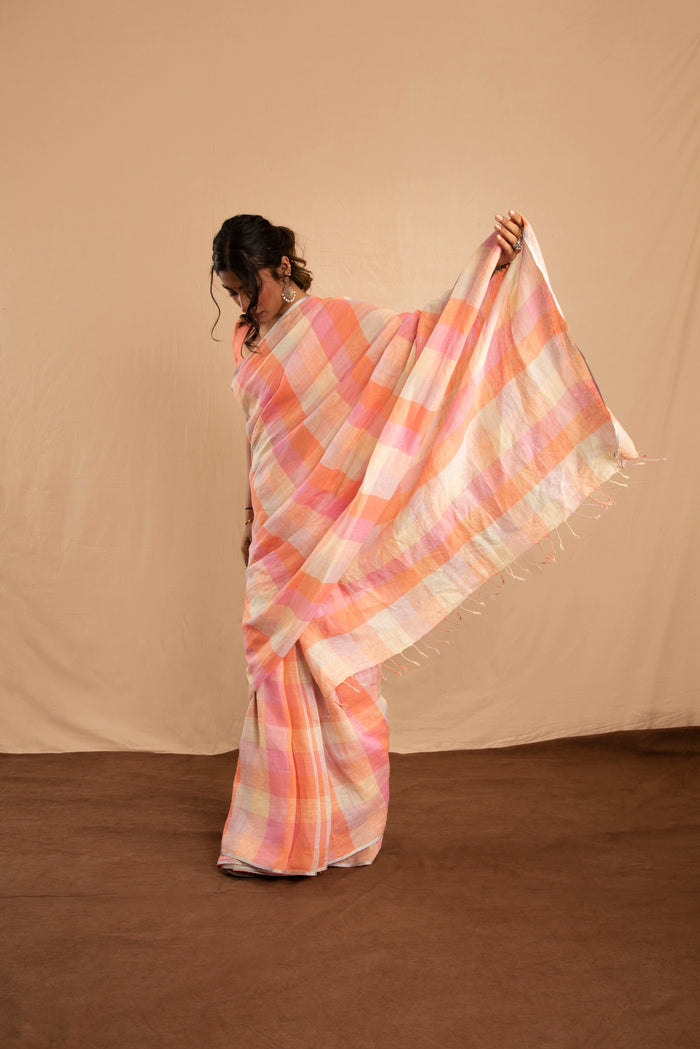 Naushad Linen Sari