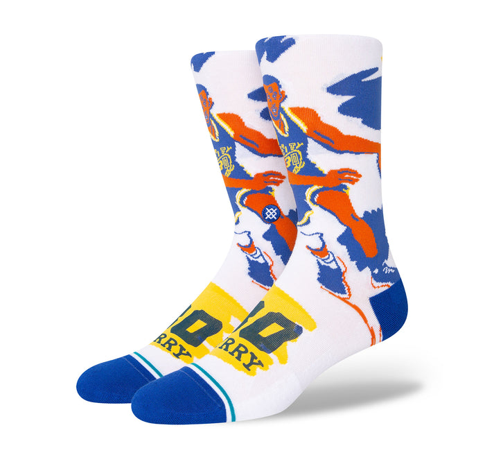 NBA X Stance Curry Paint Crew Socks - On The EDGE