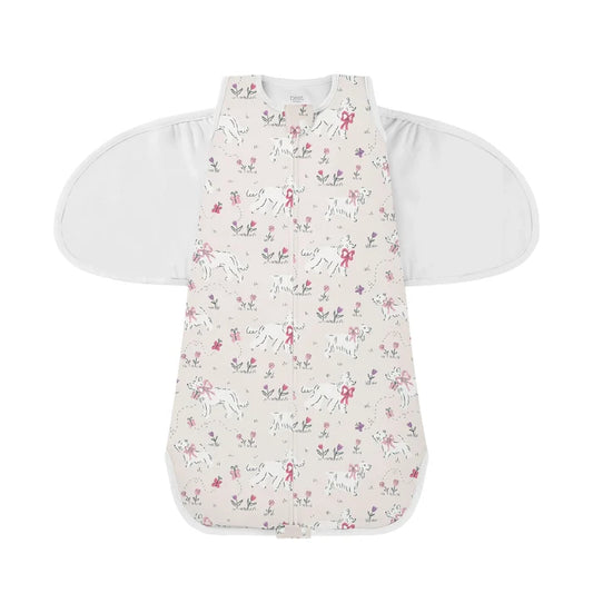Nest Designs 1.0 TOG Swaddle Sleep Bag - Doggie Meadow