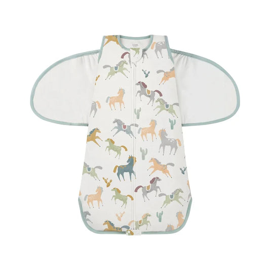 Nest Designs Organic Cotton Swaddle Sleep Bag 1.0 TOG - Pony Express