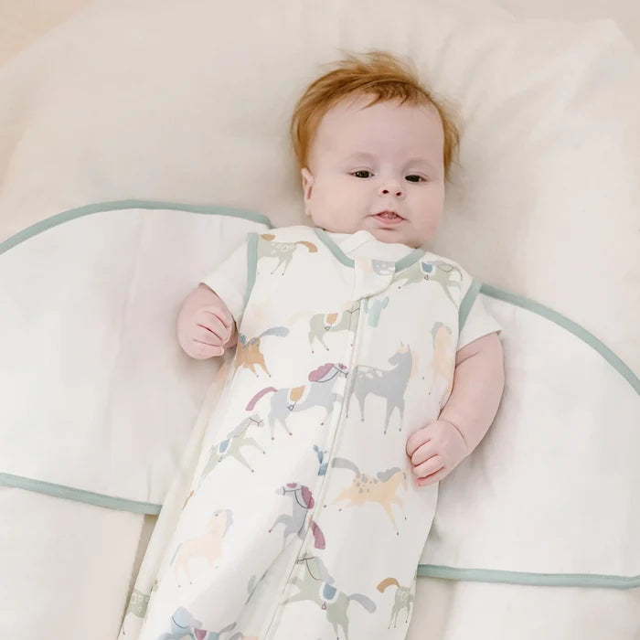 Nest Designs Organic Cotton Swaddle Sleep Bag 1.0 TOG - Pony Express