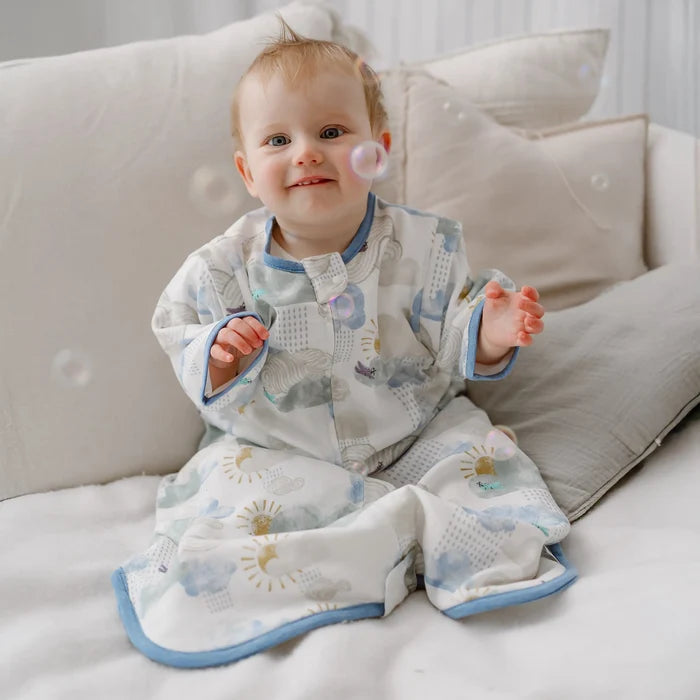 Nest Designs Removable 3/4 Sleeve 0.6 TOG Sleep Bag - Fluffy Puffs