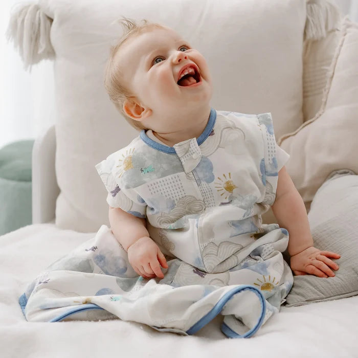 Nest Designs Removable 3/4 Sleeve 0.6 TOG Sleep Bag - Fluffy Puffs