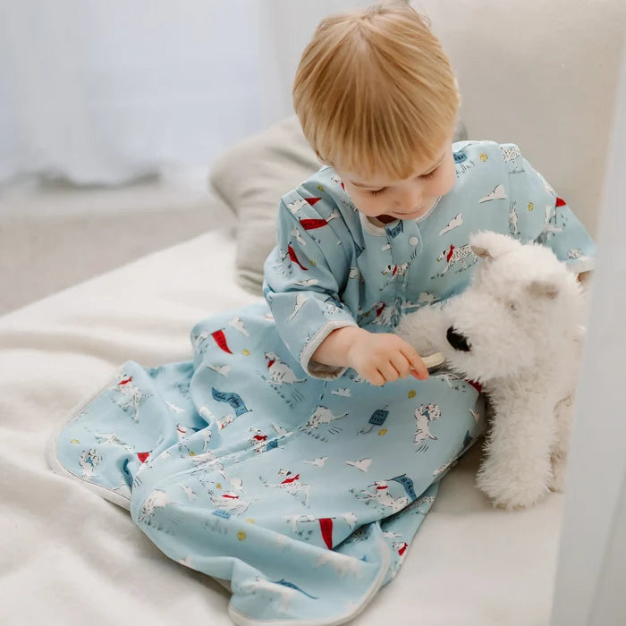 Nest Designs Removable 3/4 Sleeve 0.6 TOG Sleep Bag - Puppy Park
