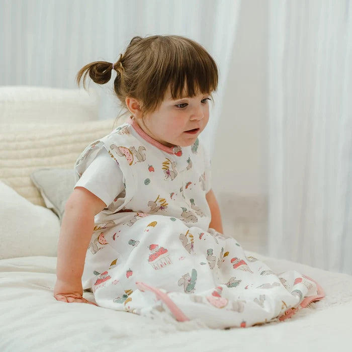 Nest Designs Removable 3/4 Sleeve 0.6 TOG Sleep Bag - Very Squirrelly