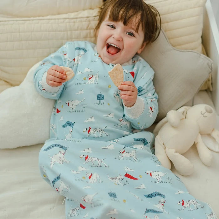 Nest Designs Removable Long Sleeve 1.0 TOG Sleep Bag - Puppy Park