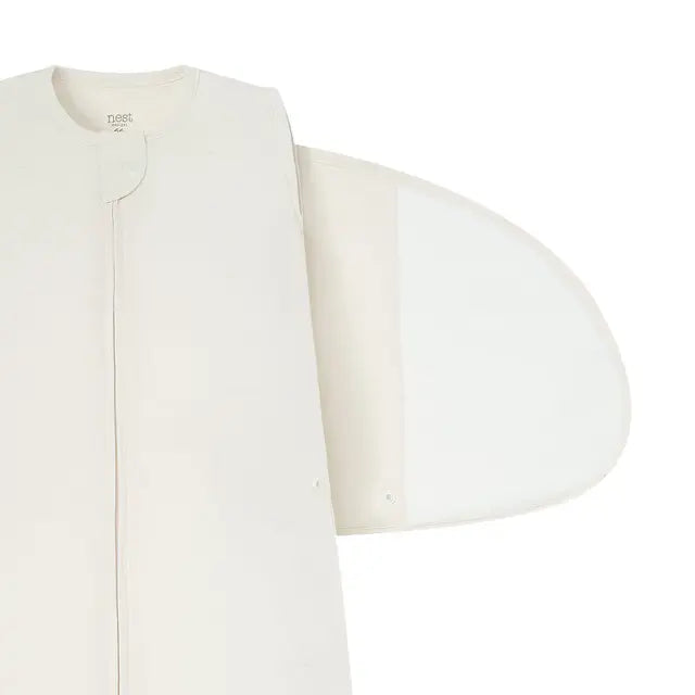 Nest Designs Swaddle Sleep Bag 1.0 TOG Bamboo Jersey - Antique White