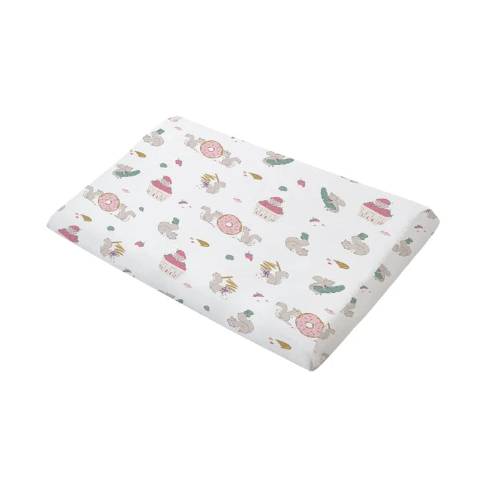 Nest Designs Toddler Pillow with Pillowcase - Very Squirrelly