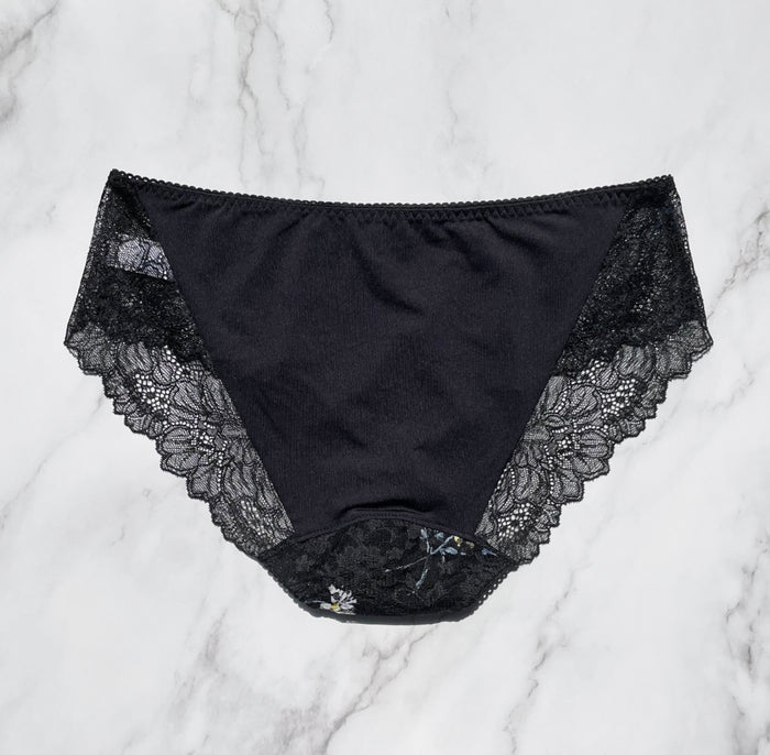 Night Garden Bikini | Black