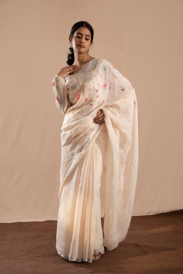 Nilofar Linen Sari