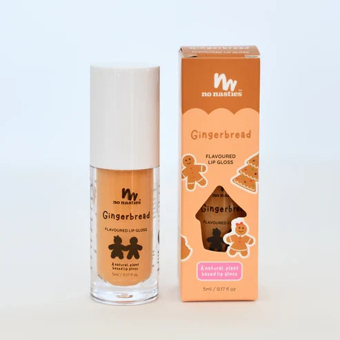 No Nasties Christmas Limited Edition Natural Kids Lip Gloss Gingerbread