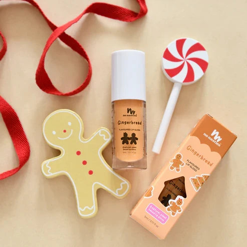No Nasties Christmas Limited Edition Natural Kids Lip Gloss Gingerbread