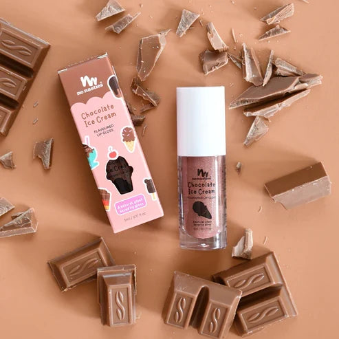 No Nasties Natural Kids Lip Gloss - Chocolate Ice-Cream