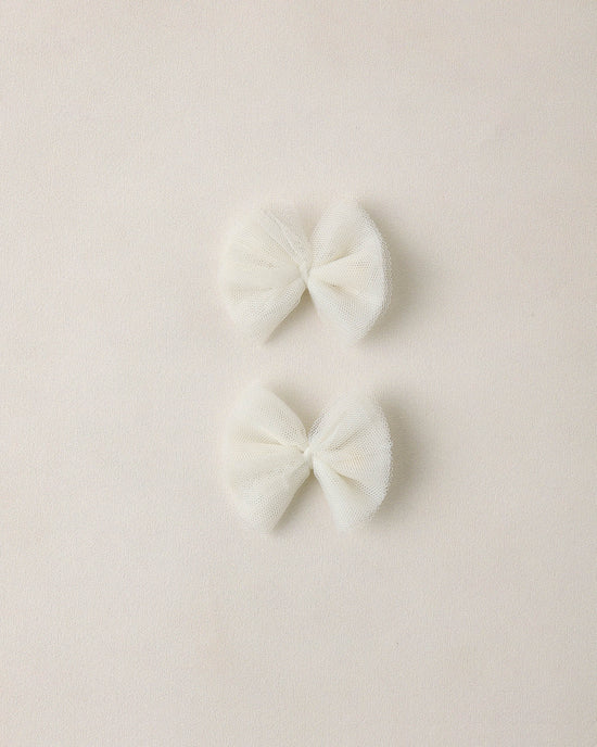Noralee Flutter Tulle Clips - Ivory