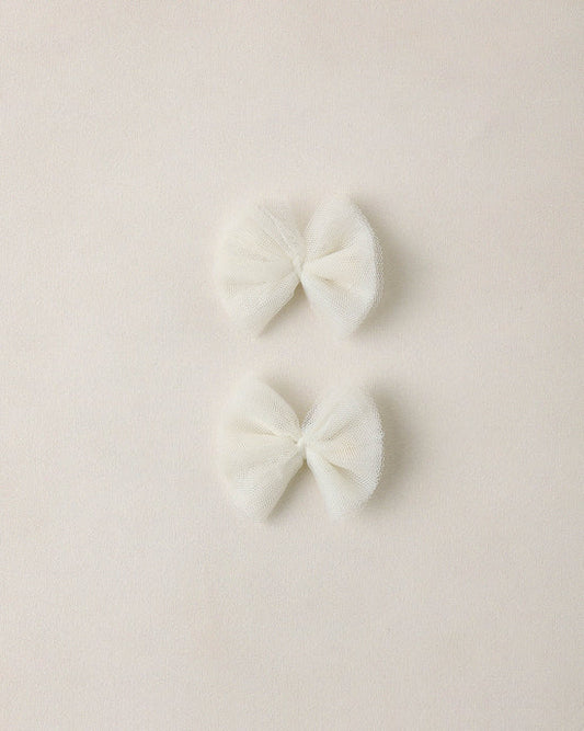Noralee Flutter Tulle Clips - Ivory