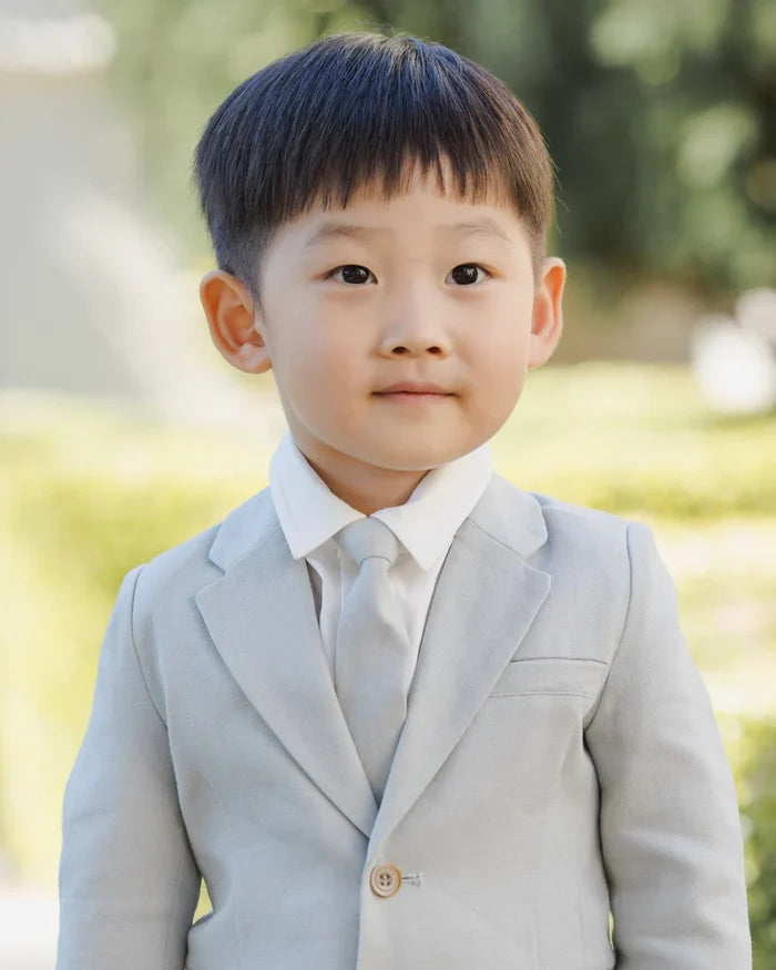 Noralee Skinny Tie - Heathered Mist