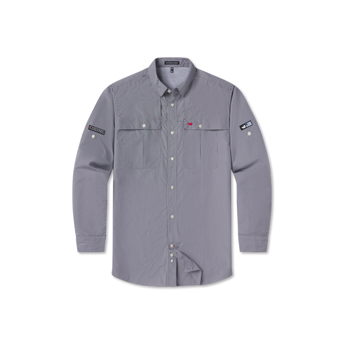 Navy North Key | North Key Fishing Shirt | Long Sleeve | Front