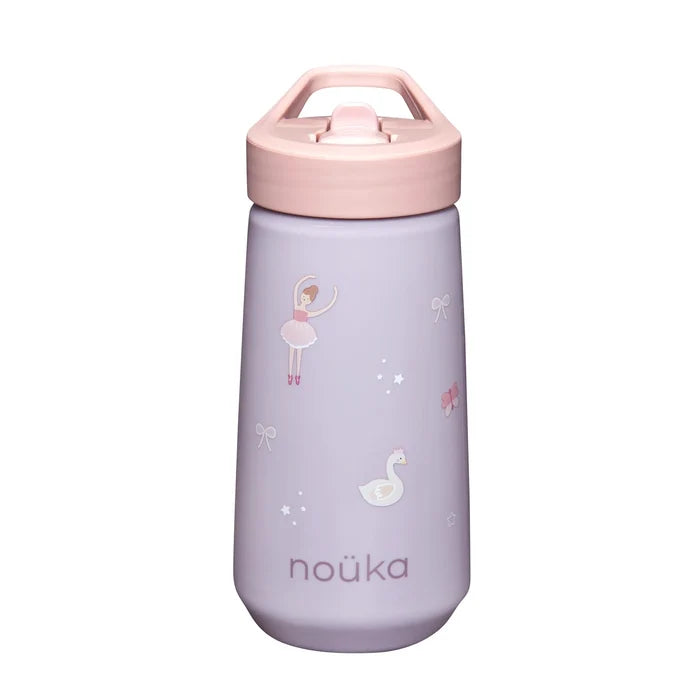 Nouka Flip-Top Straw Dinking Bottle 14oz