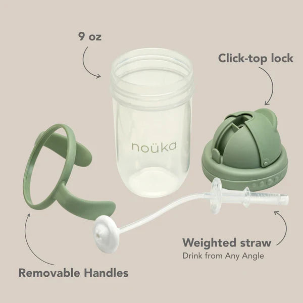 Nouka Non-Spill Weighted Straw Cup 9oz