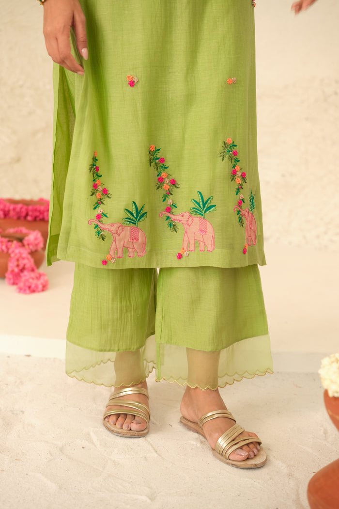 Numani Chanderi Kurta Set
