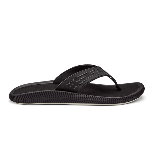 Olukai Ulele Men's Beach Sandal - Black by Olukai