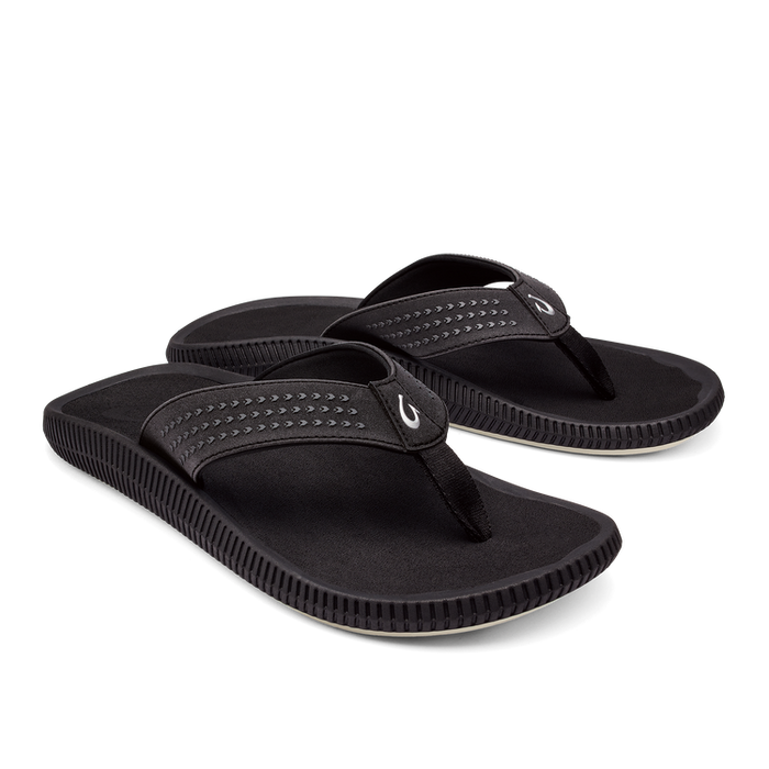 Olukai Ulele Men's Beach Sandal - Black by Olukai