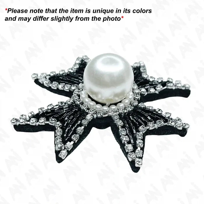 Pearl Cross Applique Patch