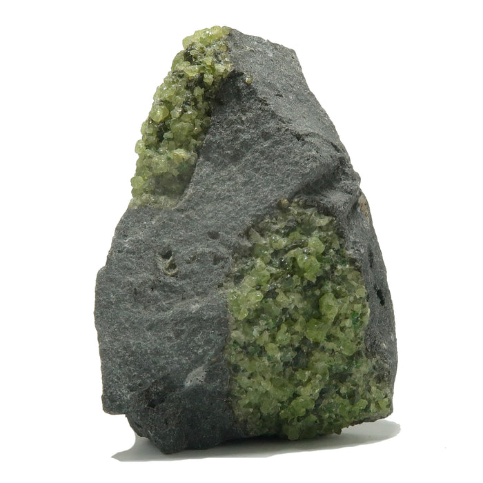 Peridot Cluster Basalt Stone Green Island Volcano Gem