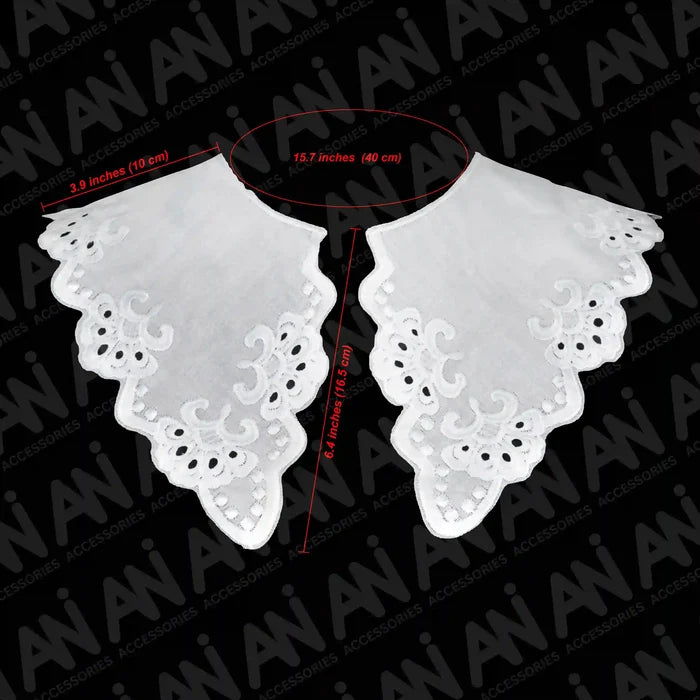 Designer Peter Pan Cutwork Neck Collar from Ani Accessories for chic garment enhancement and layering