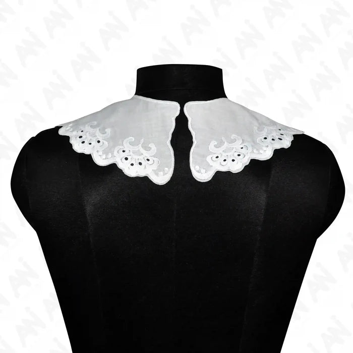 Premium Peter Pan Cutwork Neck Collar by Ani Accessories offering graceful neckline detail for apparel