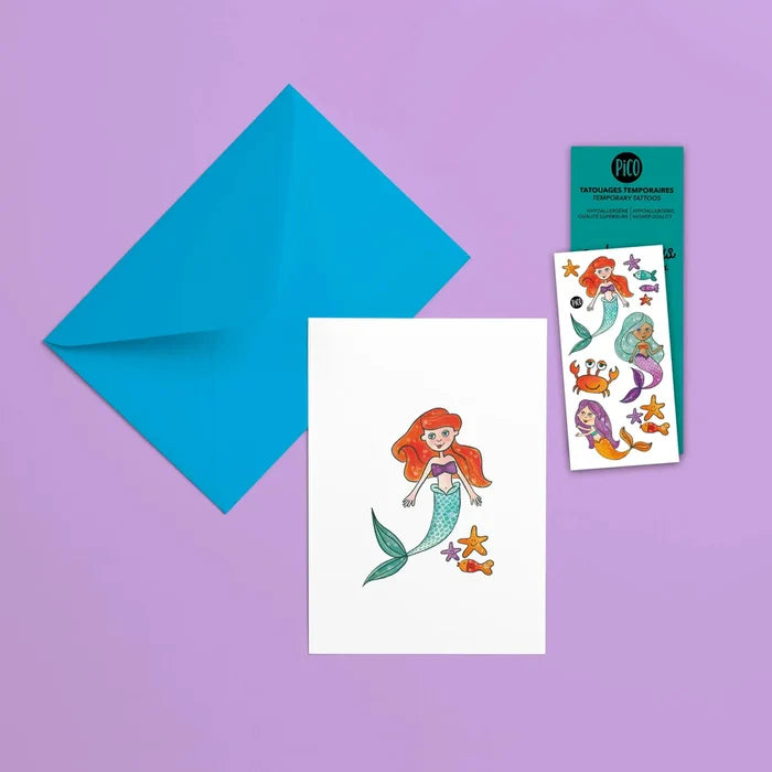 Pico Greeting Card with Temporary Tattoos