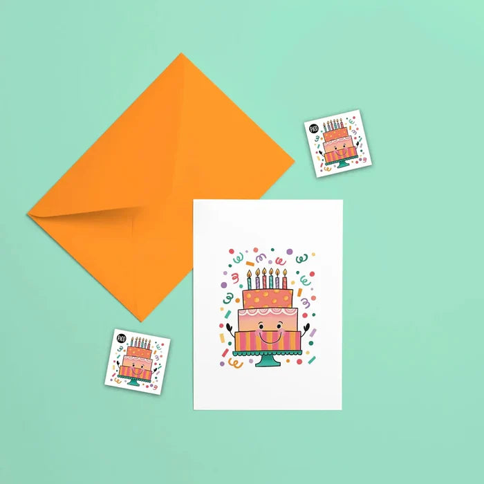 Pico Greeting Card with Temporary Tattoos