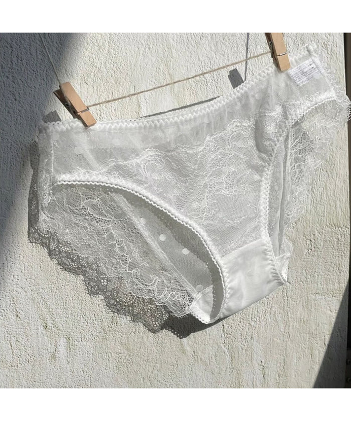 Polka Dot Bikini | white