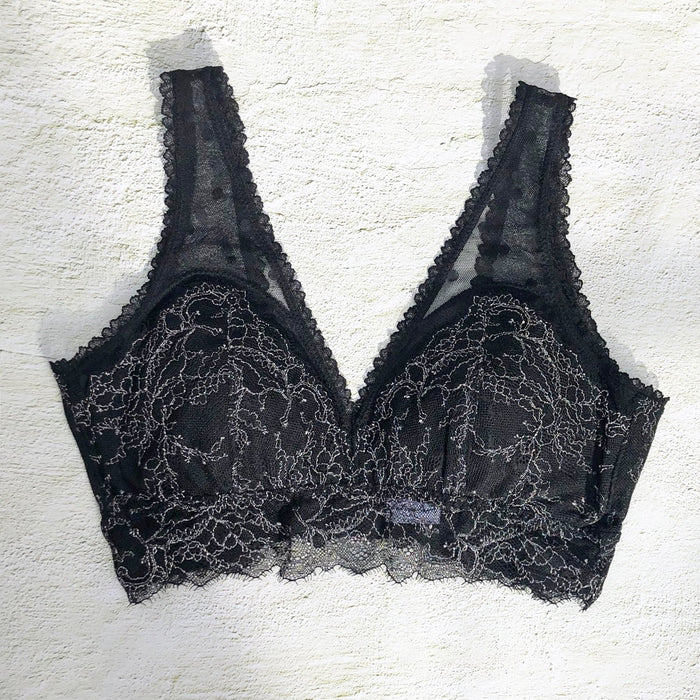 Polka Dot Bralette | Black