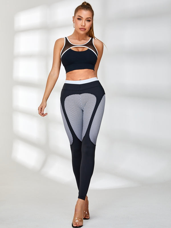 ❤Pop Style Contrast Color Leggings